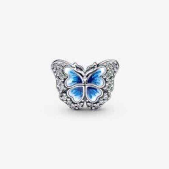 Pandora Blue Butterfly Sparkling Charm - Picture 5 of 5